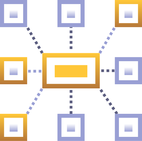 Illustration for comprehensive map of connected keywords for any topic