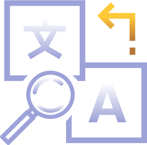 Illustration for extensive english and local language search